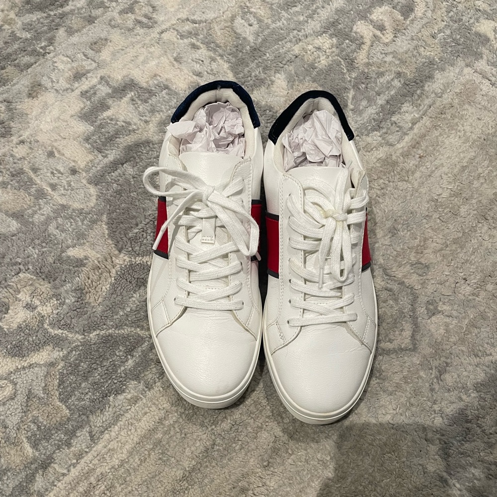 Aldo red and blue gucci like sneakers